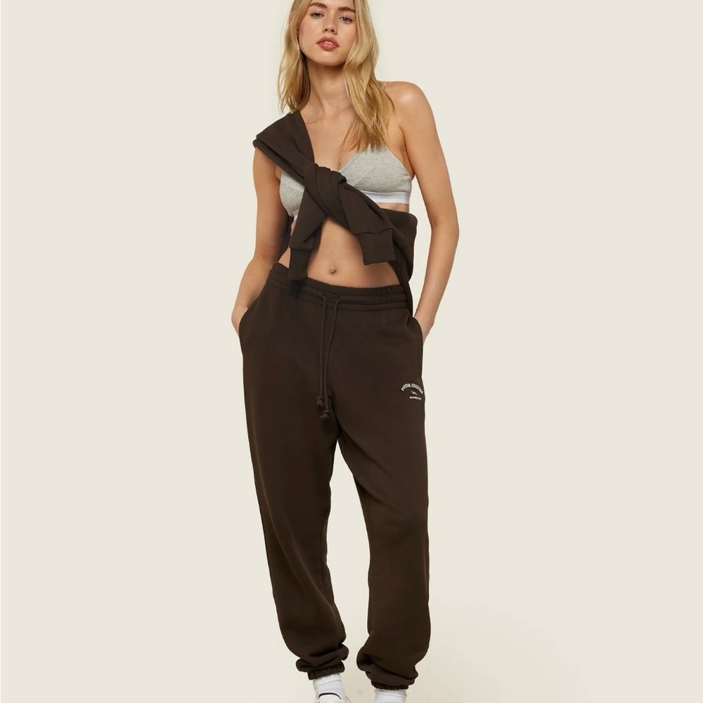 Gymshark PE Dark Brown Sweatpants Small